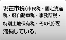 現在、市税を滞納している。