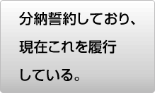 分納誓約しており、現在これを履行している。